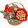 Праздничная корзинка с конфетами «Jingle Bells»